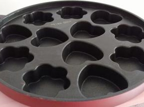 6个爱心与花型模具，酒红色的外形也是我的最爱！