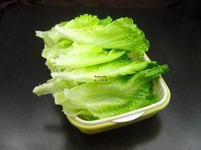 清洗生菜的时候要一片一片叶子摘下，这样才能把泥沙清洗的彻底，洗净的生菜，不要浸泡太久，捞出沥干水。