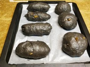 擀开卷起或整成圆状