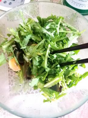 再加点白糖跟陈醋，这个可以不加，我不太习惯吃苦味，所以为掩盖点苦味加点点糖跟陈醋。