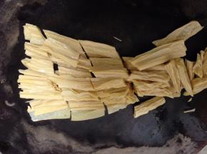 然后控水切成段