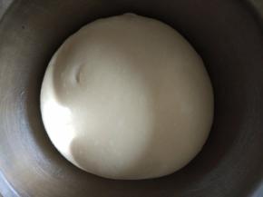 5.放入盆中，盖上保鲜膜室温发酵2倍大。