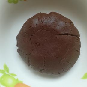 可可粉揉成面团