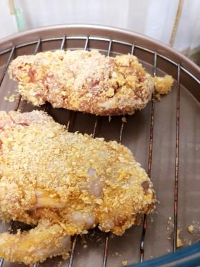 用光波炉180度，两面各考10分钟。