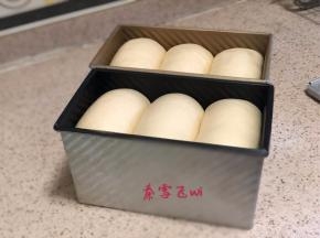 发酵至8分满，这个有点超越8分，如果做方土司，这个发的有点高了