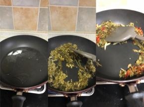 泡姜切丝，泡椒剁粒