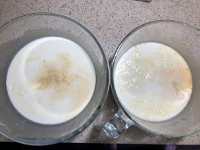 加入牛奶和香草精