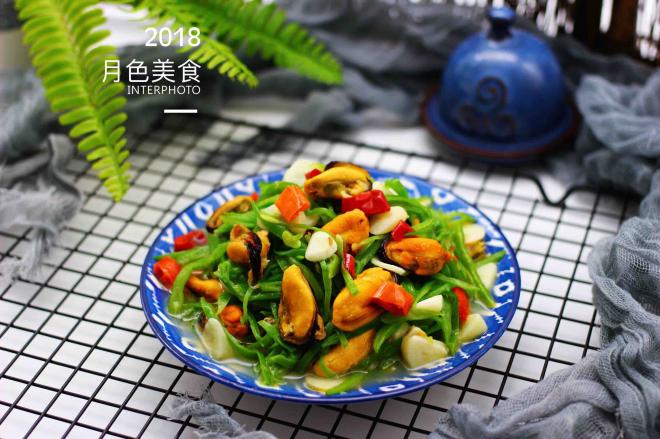 芸豆丝爆炒海虹肉