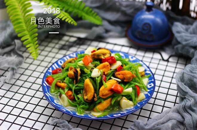 芸豆丝爆炒海虹肉