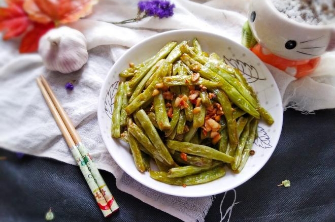 蒜香干煸四季豆