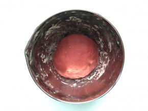 所有材料混合揉成光滑的面团，最好揉成三光状态，即面光、盆光、手光，我是因为今天做馒头的时间真的很有限，所以赶紧揉完面团就发酵了，夏天温度高，盖个湿毛巾或者保鲜膜，20-30分钟基本就能发好了，揉面时酵母就在起作用了