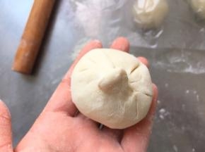 包包子一样收口捏紧