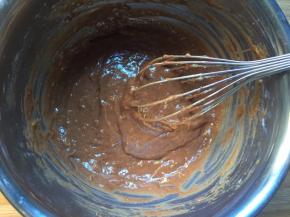 搅拌至无干粉状态