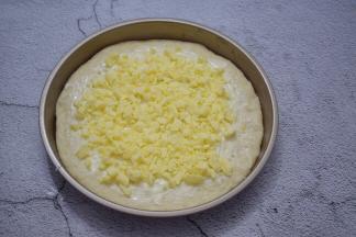 撒上马苏里拉奶酪