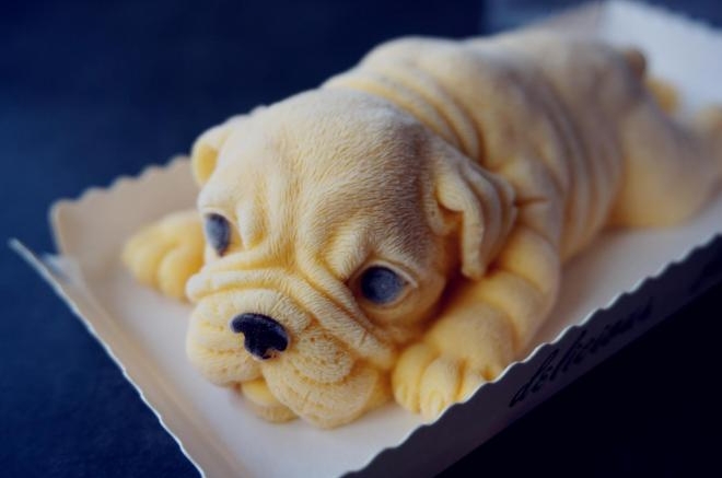 3D沙皮狗慕斯蛋糕