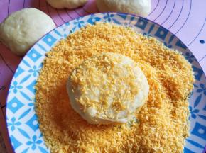 然后裹上面包糠