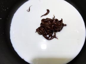 加入用剩的黑巧克力