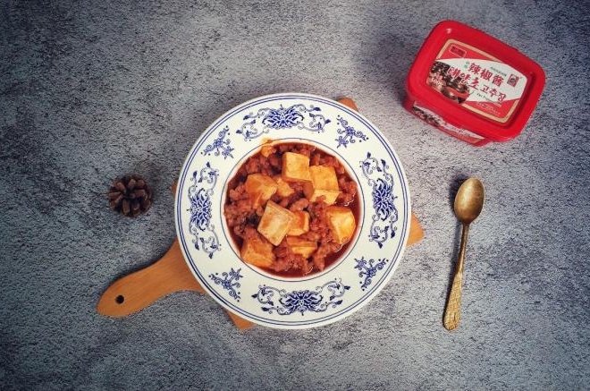 韩式辣酱肉未豆腐