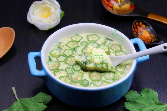 秋葵蒸蛋
