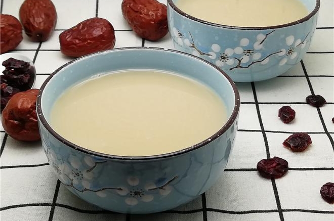 红枣蔓越莓豆浆