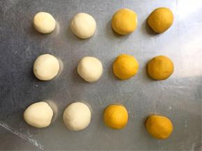 分割成等量大小揉圆备用