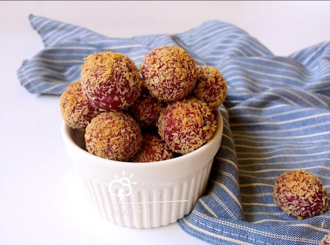 迷你紫薯椰香球