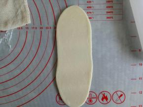 分别向上，向下擀开