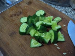 简单切成大块。