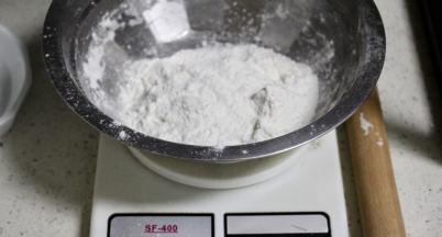派皮： 面粉

大材料都有称量哦