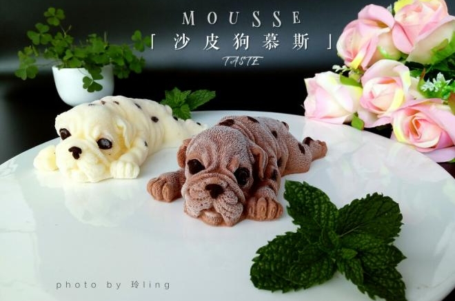 沙皮狗慕斯蛋糕