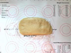5、放入保鲜袋里于室温下松驰1个小时。