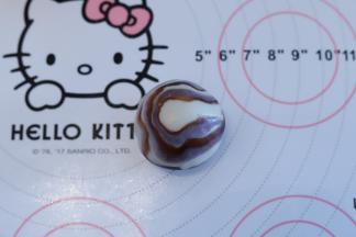 包入内陷，花纹是形成有明显条纹的纹理