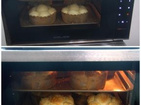 COUSS CO-960M烤箱，选择热风模式，提前180度预热好，预热完成提示音响后，2层烤盘间隔放入，烘烤约20分钟。