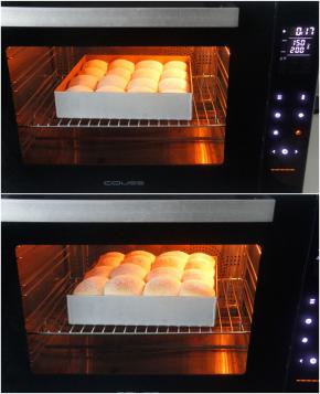 COUSS电烤箱CO-960M， 选择上下火模式，提前上火160度，下火200度预热好，烤盘放入中层烤网，烘烤约20分钟。