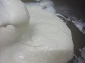 搅拌到比较粘稠，然后关火