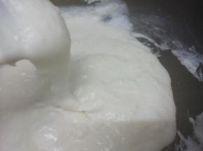 搅拌到比较粘稠，然后关火