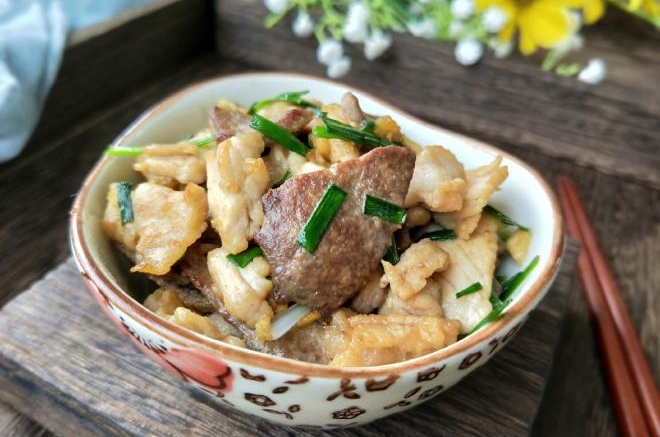 葱香猪肝瘦肉