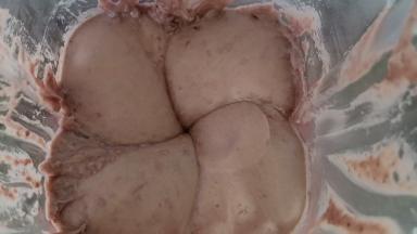 打成这样的红豆泥。