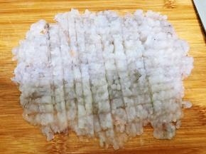 剁好了就这样，不要太碎吃起来就没有口感了