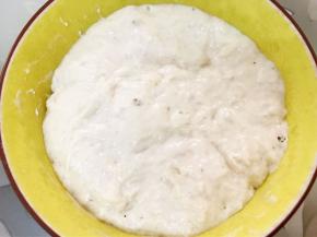 发酵完成，表面全是气泡即可