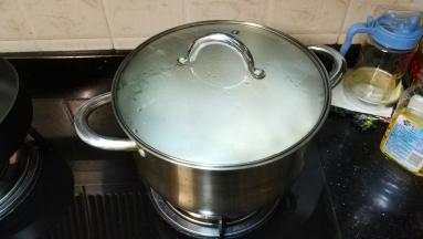 盖上盖子大火煮20分钟