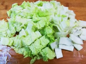 白菜切小块
