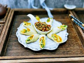 自己吃了一盘，没吃够！