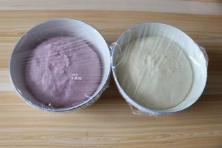 发酵到2倍大的时候取出；