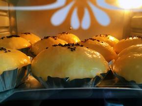 上下火170度烤20～25分钟，最后看上色程度适当加盖锡纸，以免上色过深