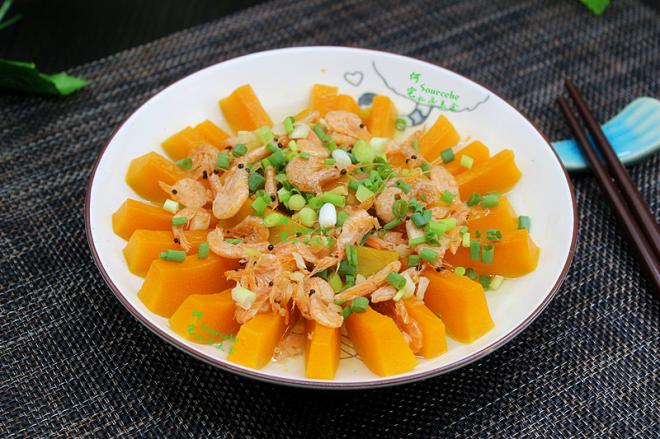 磷虾蒸南瓜