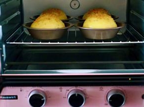 入烤箱进行二次发酵，（天冷的话，可以在烤箱里放一碗热水）