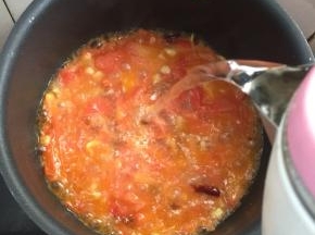 加入适量的开水。