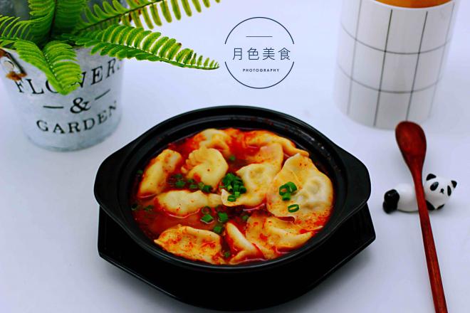 白菜虾仁酸汤饺子