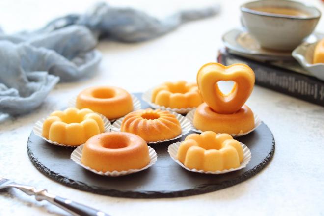 百香果甜甜圈蛋糕，萌萌的哄娃小食物